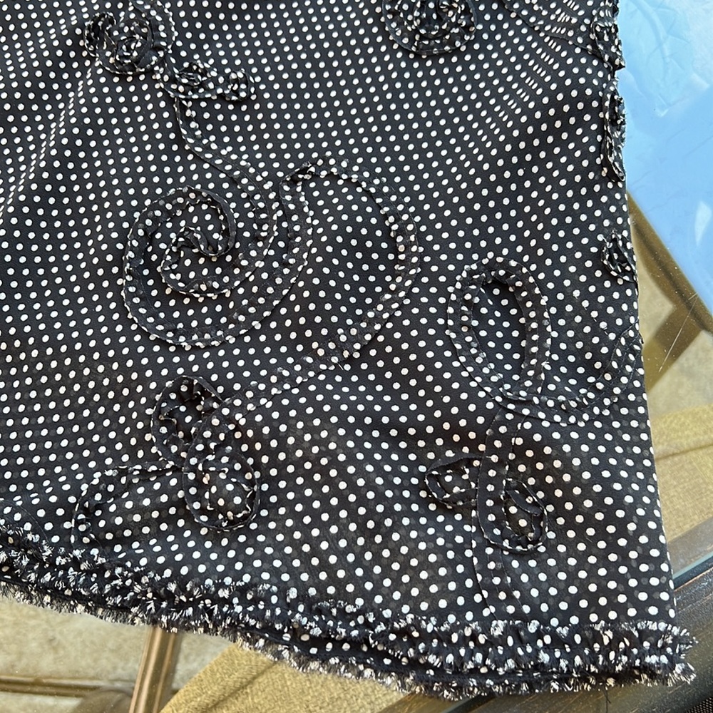 Max Studio women’s polka dot miniskirt blk&white fully lined medium - Picture 6 of 17